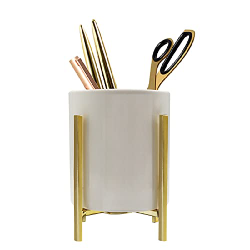 Kitchen Appliances List - Gold Pencil Cup Sturdy Pencil Holder
