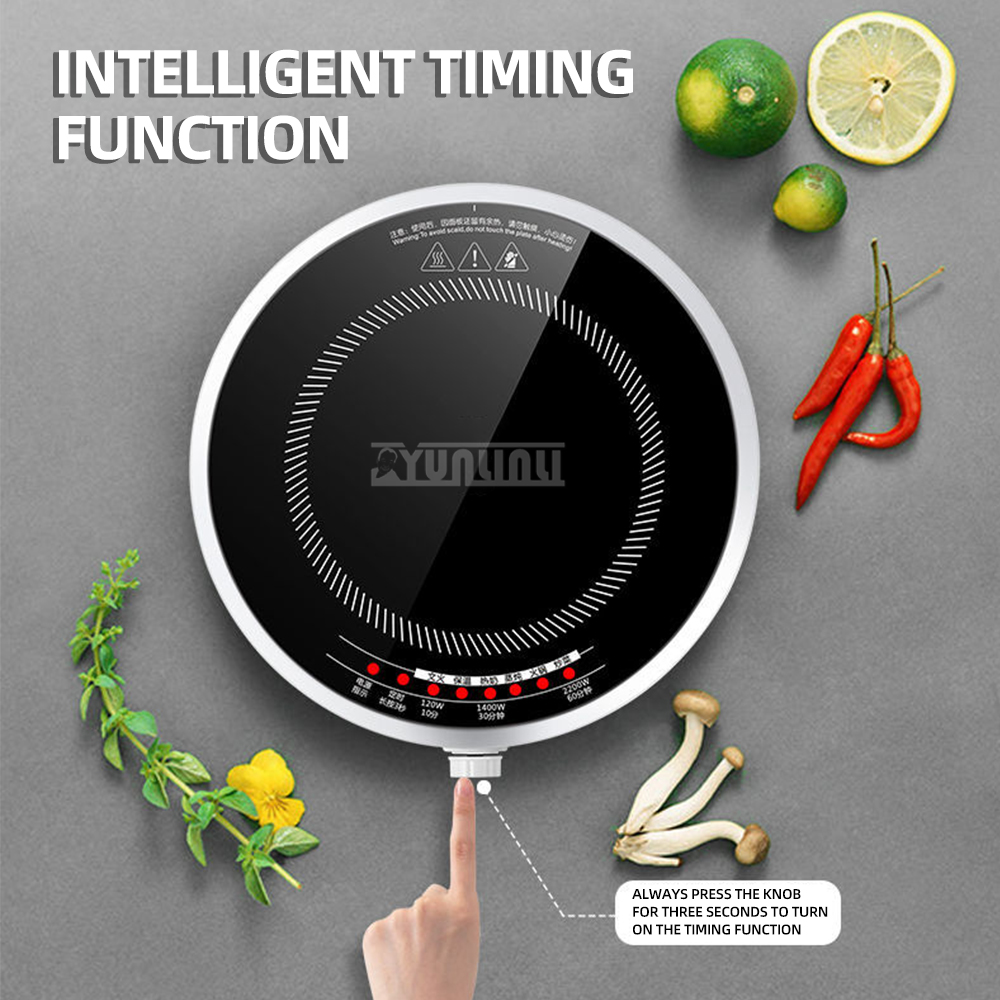 Round Smart Induction Cooker H - Induction Cooktop Portable recension och pris