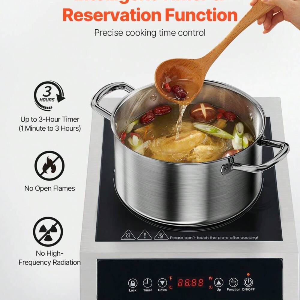 Portable Cooktop, 1800W Commer - Induction Cooktop Portable recension och pris