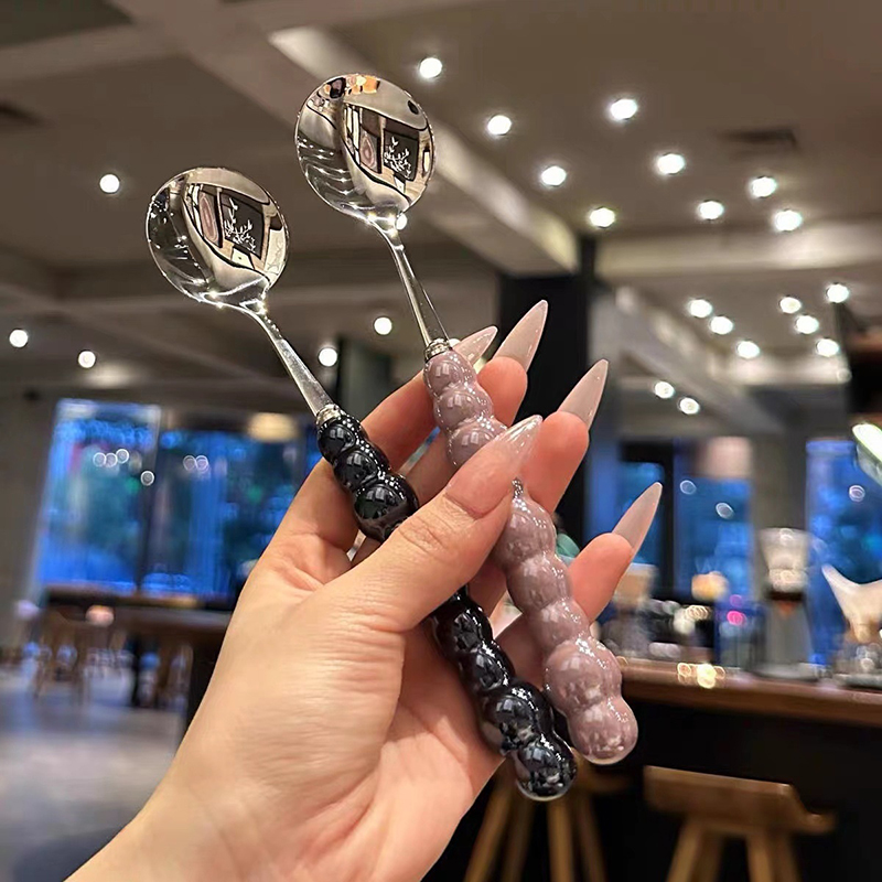 Pearl Handle Spoon Stainless S - Kitchen Appliances Gift recension och pris