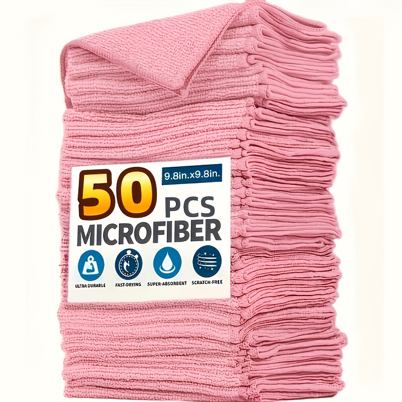1-50Pcs Light Pink Microfiber  - Kitchen Appliances Countertop recension och pris