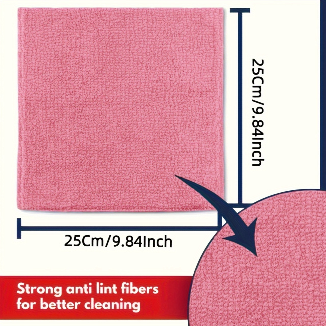 1-50Pcs Light Pink Microfiber  - Kitchen Appliances Countertop recension och pris