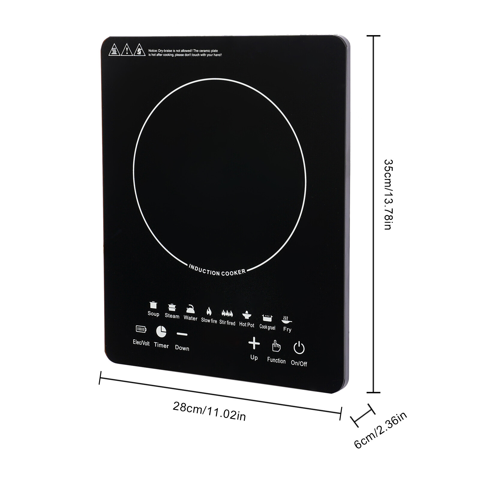 110V 750W Electric Induction C - Induction Cooktop Portable recension och pris
